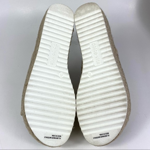 DOLCE VITA ISMERELDA SNAKE PRINT TAN AND WHITE ESPADRILLE SANDAL WOMEN’S SIZE 8M - Picture 7 of 12